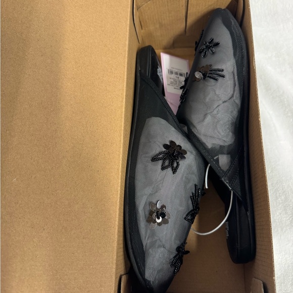 Wild Fable Pixie Floral Mesh Slip-on Mule Flats Memory Foam Insole Size 8.5 - Picture 8 of 8